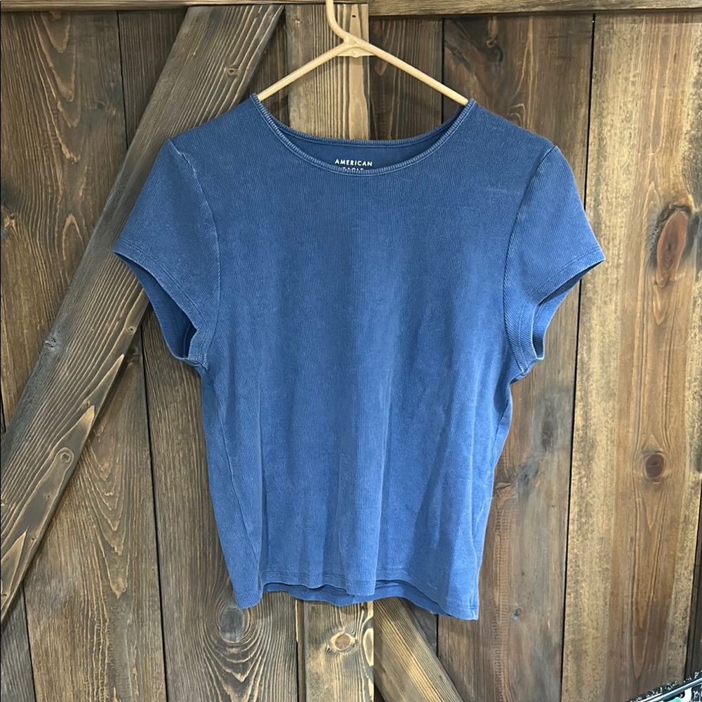 American Eagle Happy Baby Fitted Tee